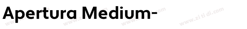 Apertura Medium字体转换